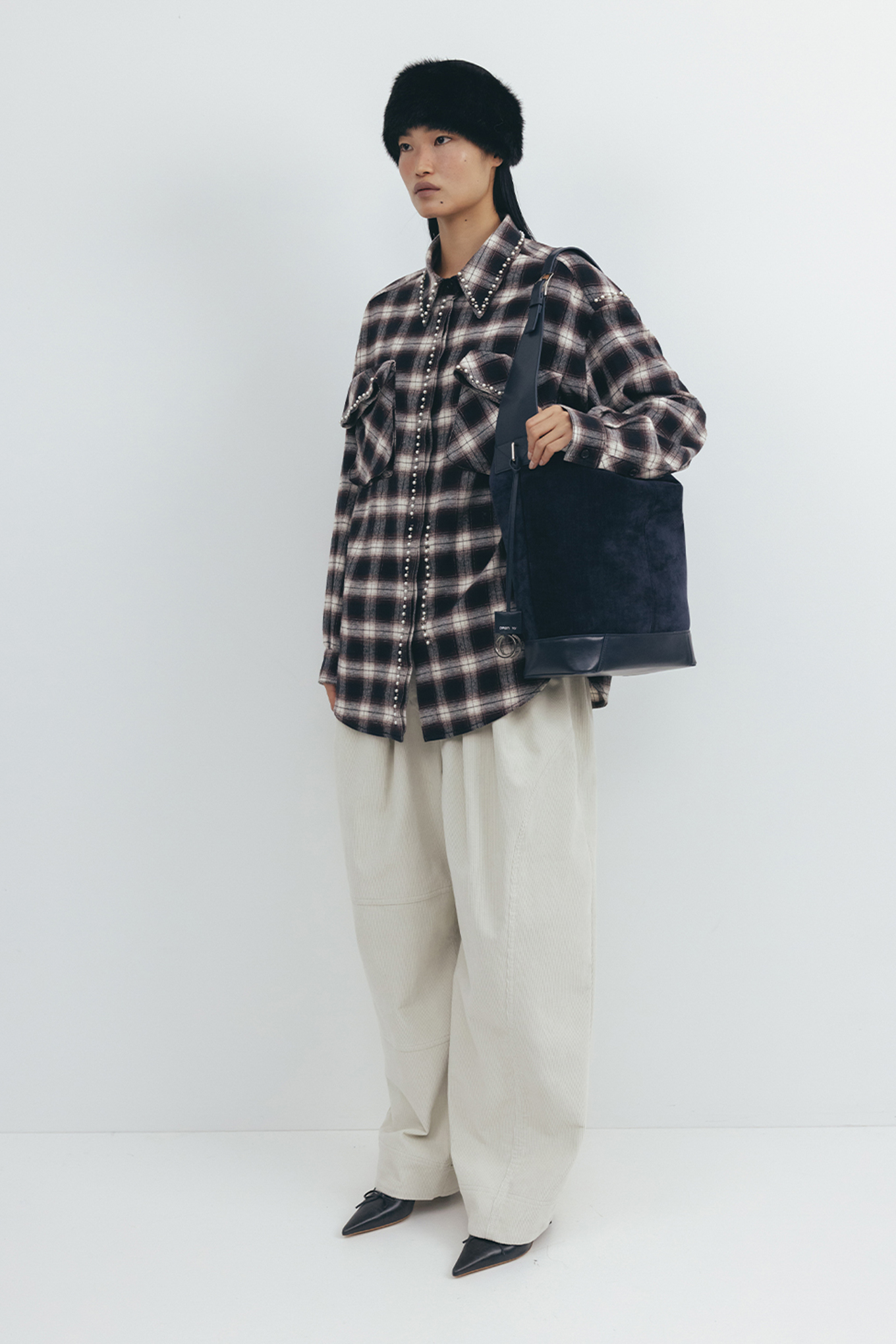 BEADED POCKET SHIRT-OPEN YY-180600 | 웍스아웃