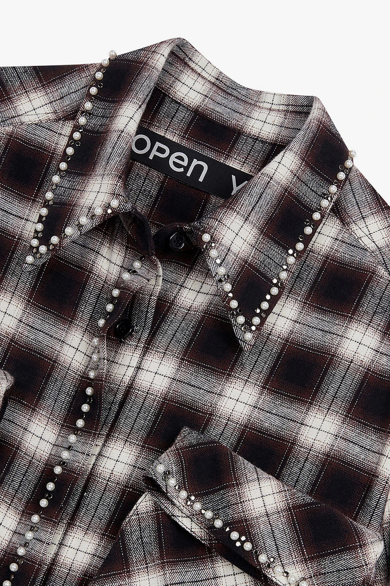 BEADED POCKET SHIRT-OPEN YY-180600 | 웍스아웃