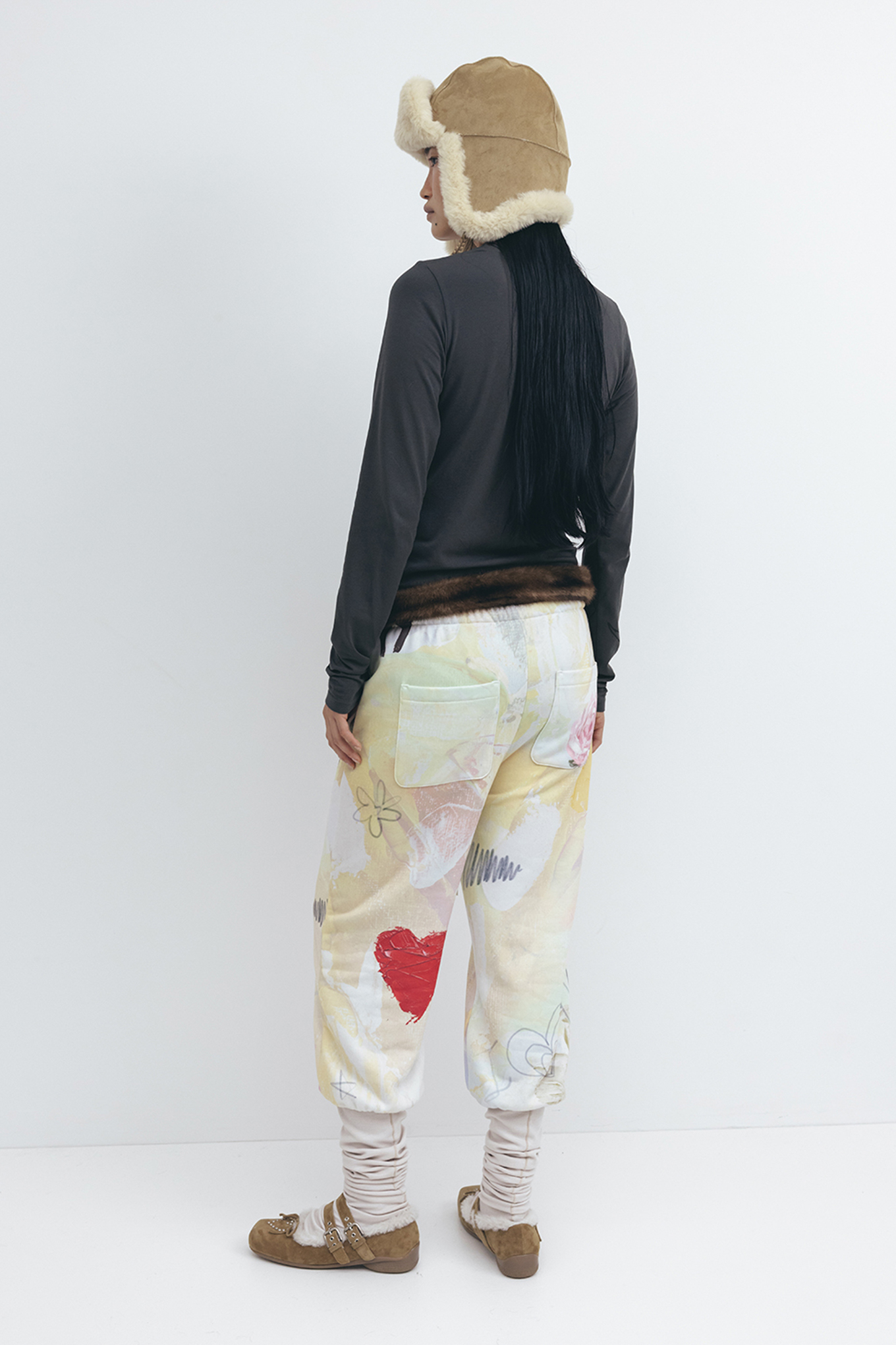 BEADED I LOVE YY TEE-OPEN YY-96600 | 웍스아웃
