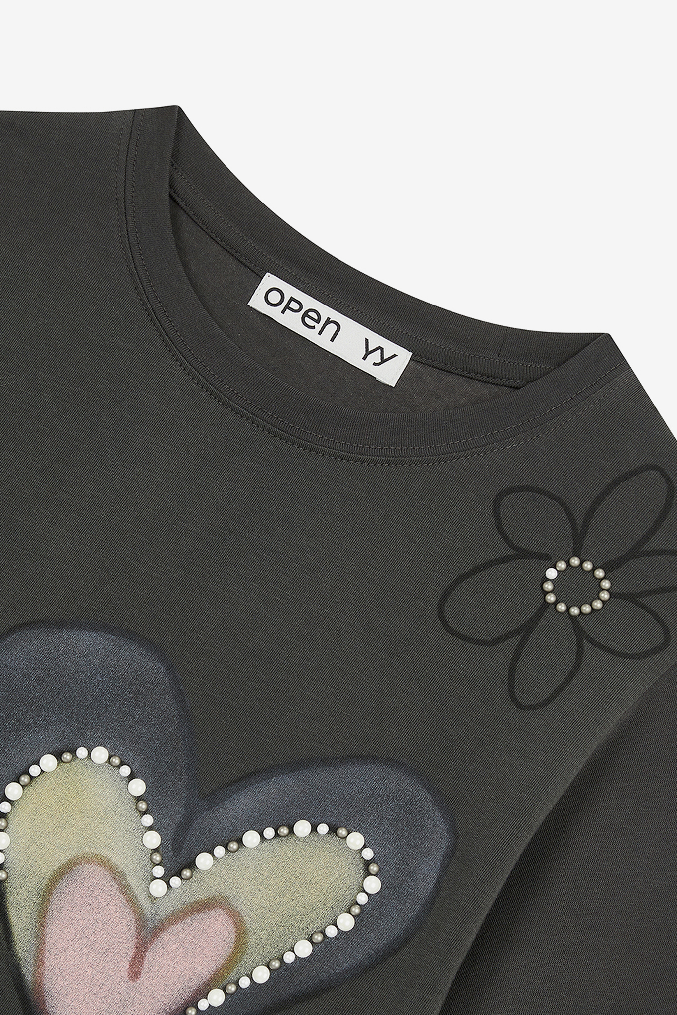 OPEN YY オープンワイワイ BEADED I LOVE YY TEE BEADED I LOVE YY TEE-OPEN YY-96600 | 웍스아웃