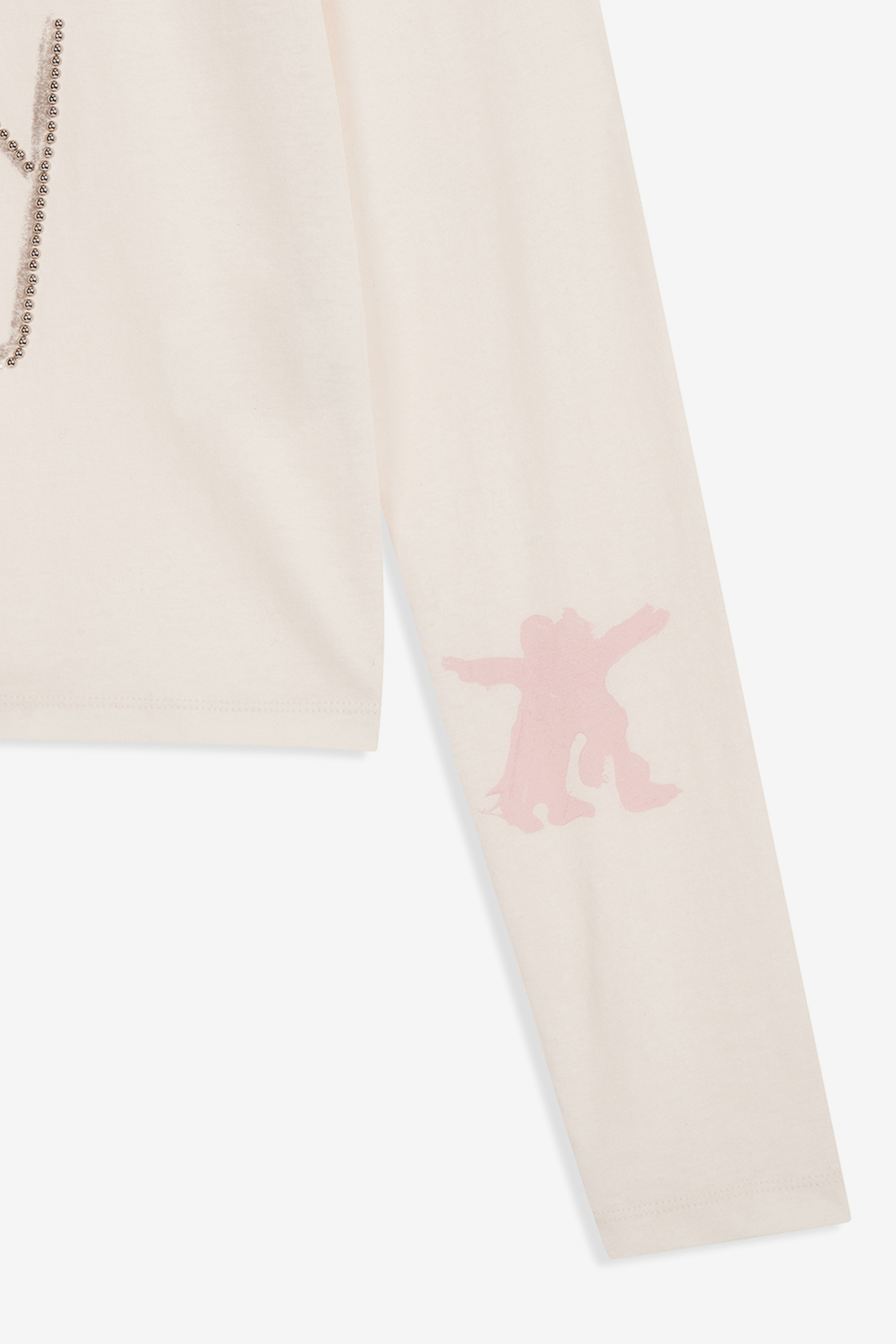 BEADED I LOVE YY TEE-OPEN YY-96600 | 웍스아웃