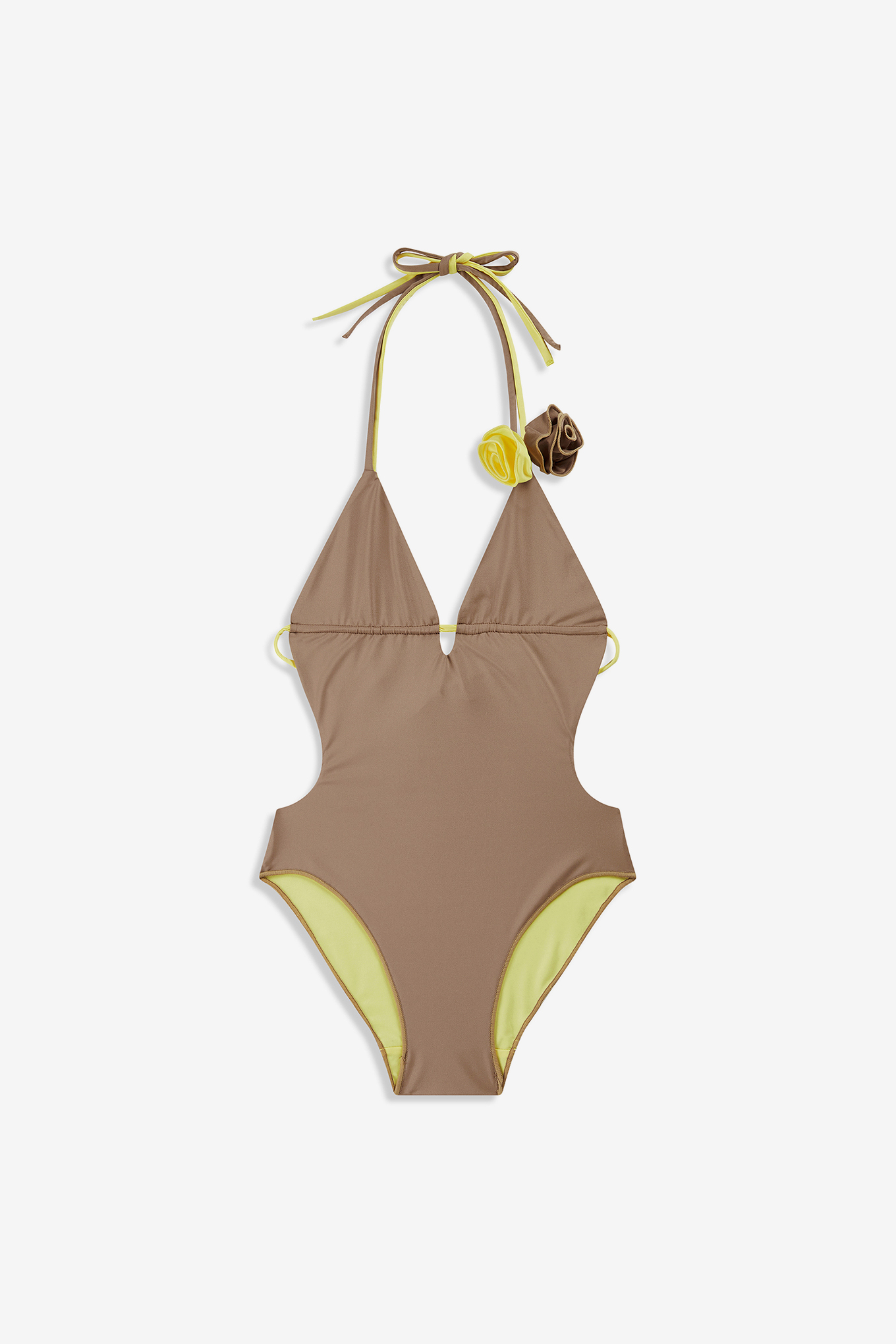 FLOWER STRAPPY SWIMSUIT-OPEN YY-104300 | 웍스아웃