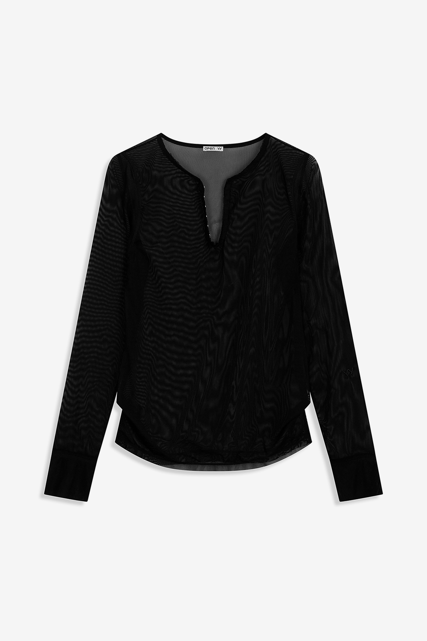 MESH HOOK HENLEY LONG SLEEVE-OPEN YY-92000 | 웍스아웃