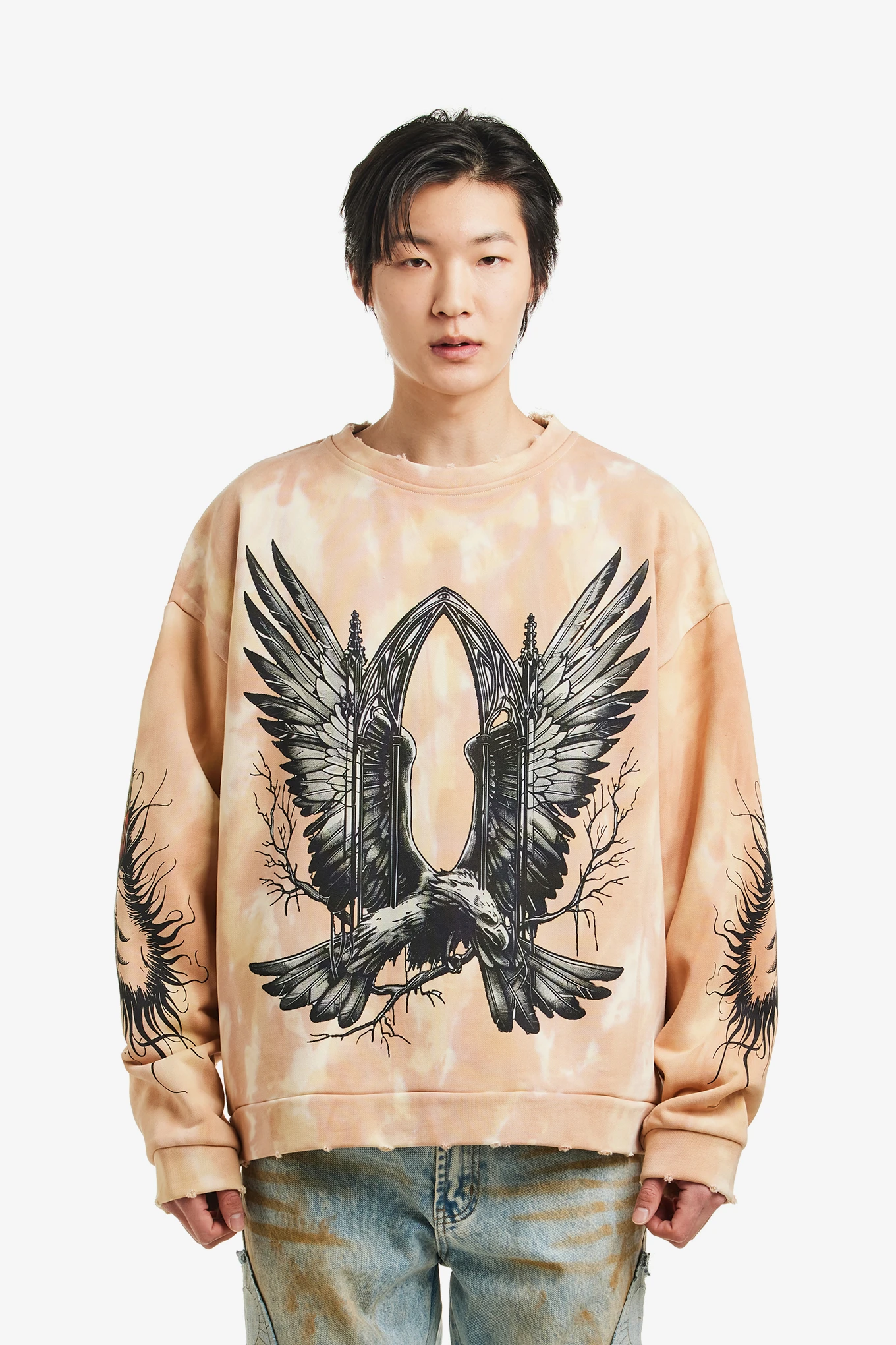 SOARING WINDOW CREWNECK SWEATER-WHO DECIDES WAR-320000 | 웍스아웃