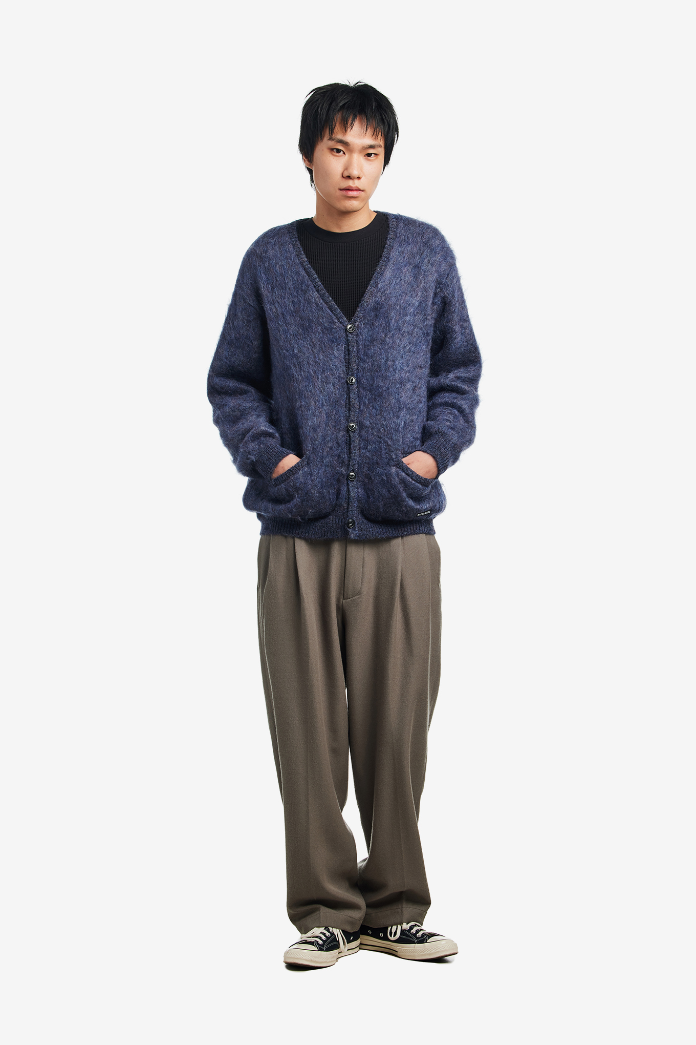 MIX MOHAIR CARDIGAN-WACKO MARIA-440000 | 웍스아웃