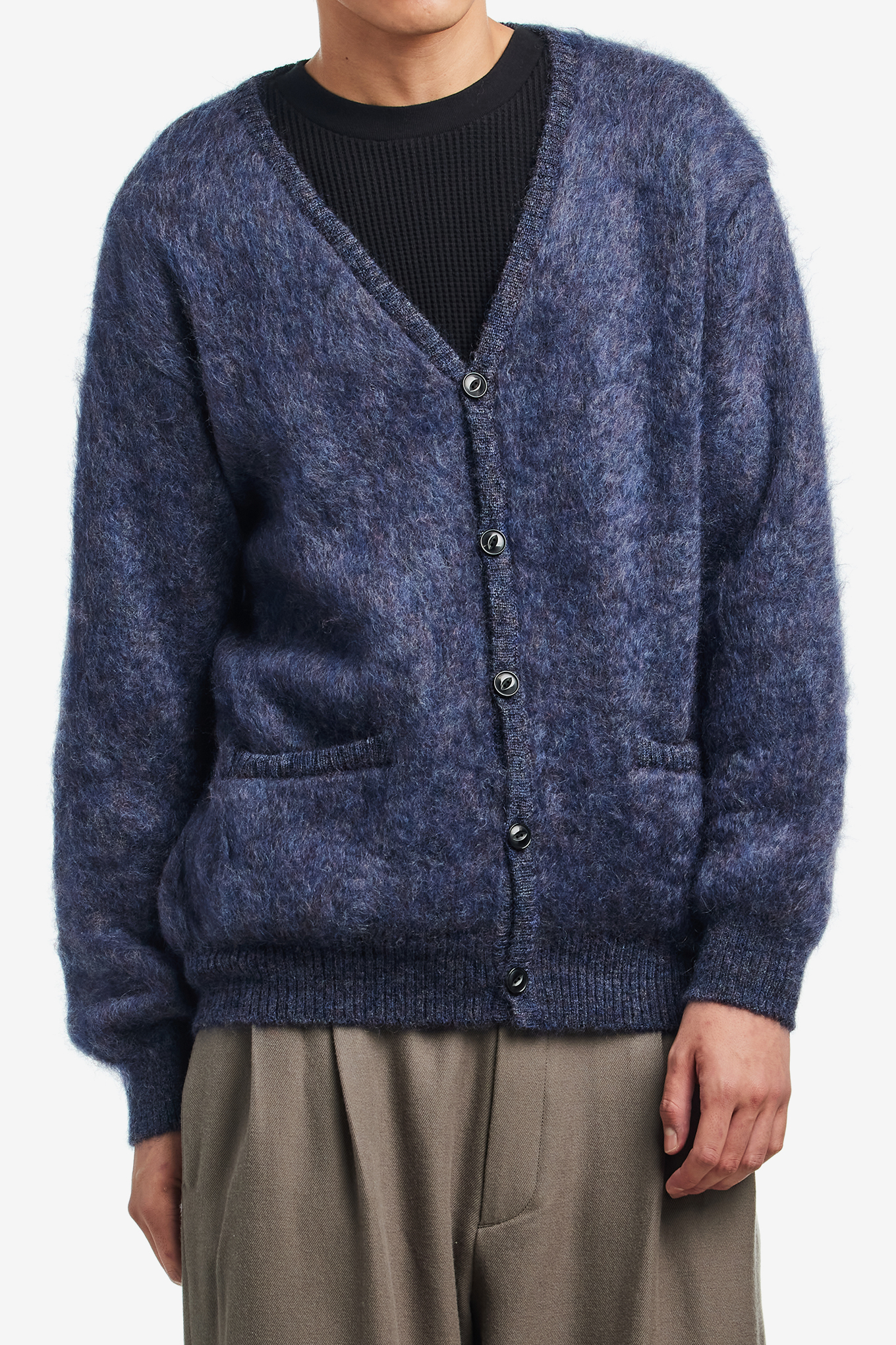 MIX MOHAIR CARDIGAN-WACKO MARIA-440000 | 웍스아웃