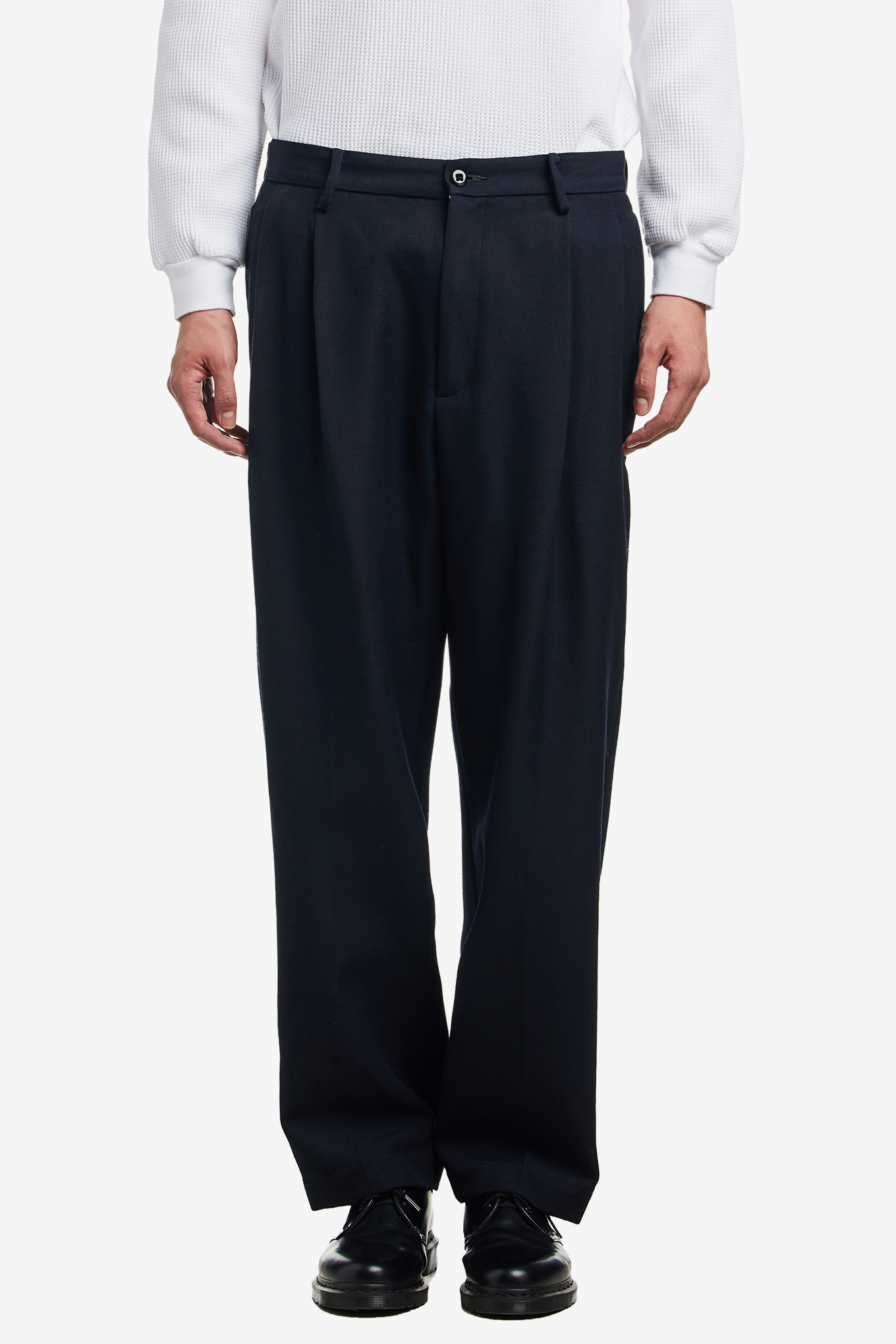 PLEATED CHINO TROUSERS ( TYPE-2 )-WACKO MARIA-190000 | 웍스아웃