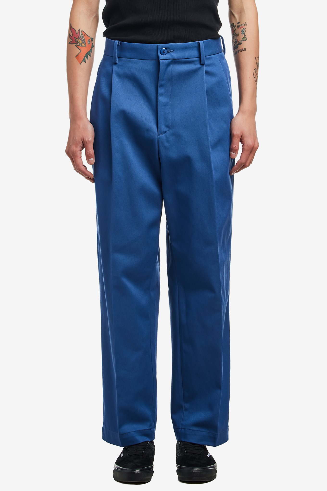 スーツ WACKO MARIA 23SS ONE TUCK SLACKS TYPE-1 PLEATED CHINO TROUSERS ( TYPE-1 )-WACKO MARIA-150000 | 웍스아웃