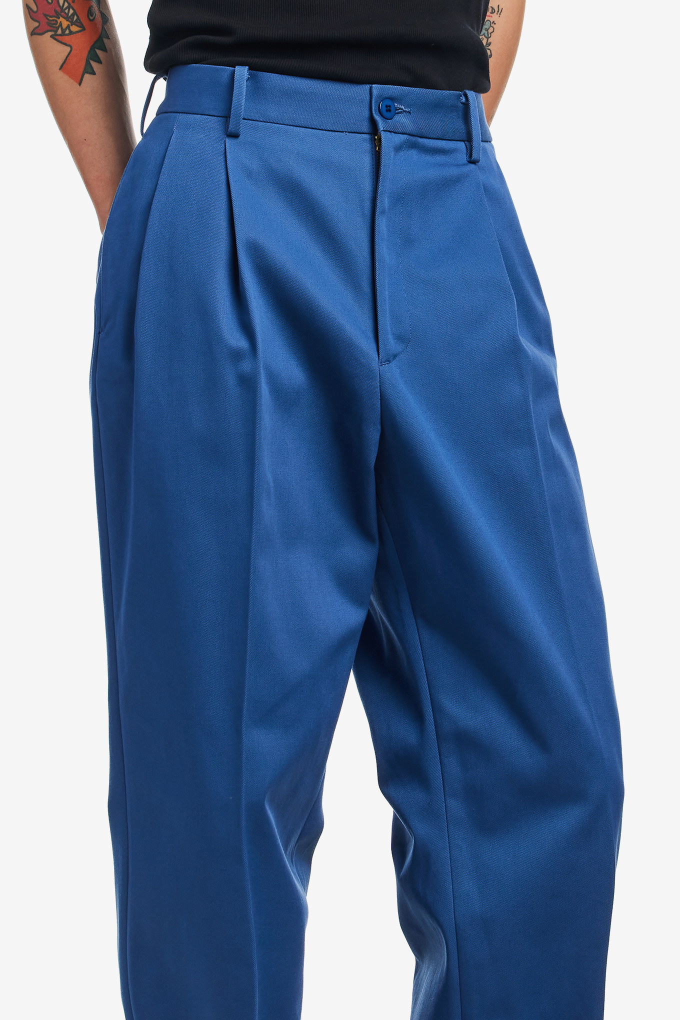 PLEATED CHINO TROUSERS ( TYPE-1 )-WACKO MARIA-150000 | 웍스아웃