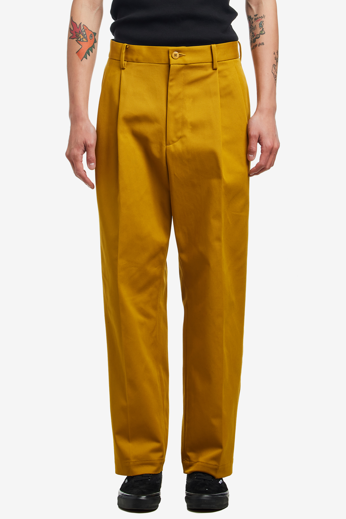 PLEATED CHINO TROUSERS ( TYPE-1 )-WACKO MARIA-150000 | 웍스아웃