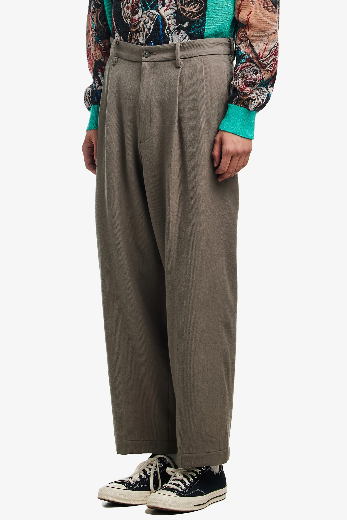 PLEATED CHINO TROUSERS ( TYPE-2 )-WACKO MARIA-190000 | 웍스아웃
