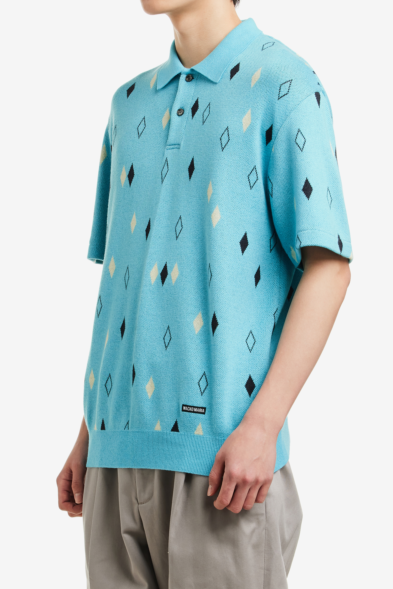 DIAMOND KNIT POLO SHIRT-WACKO MARIA-175000 | 웍스아웃