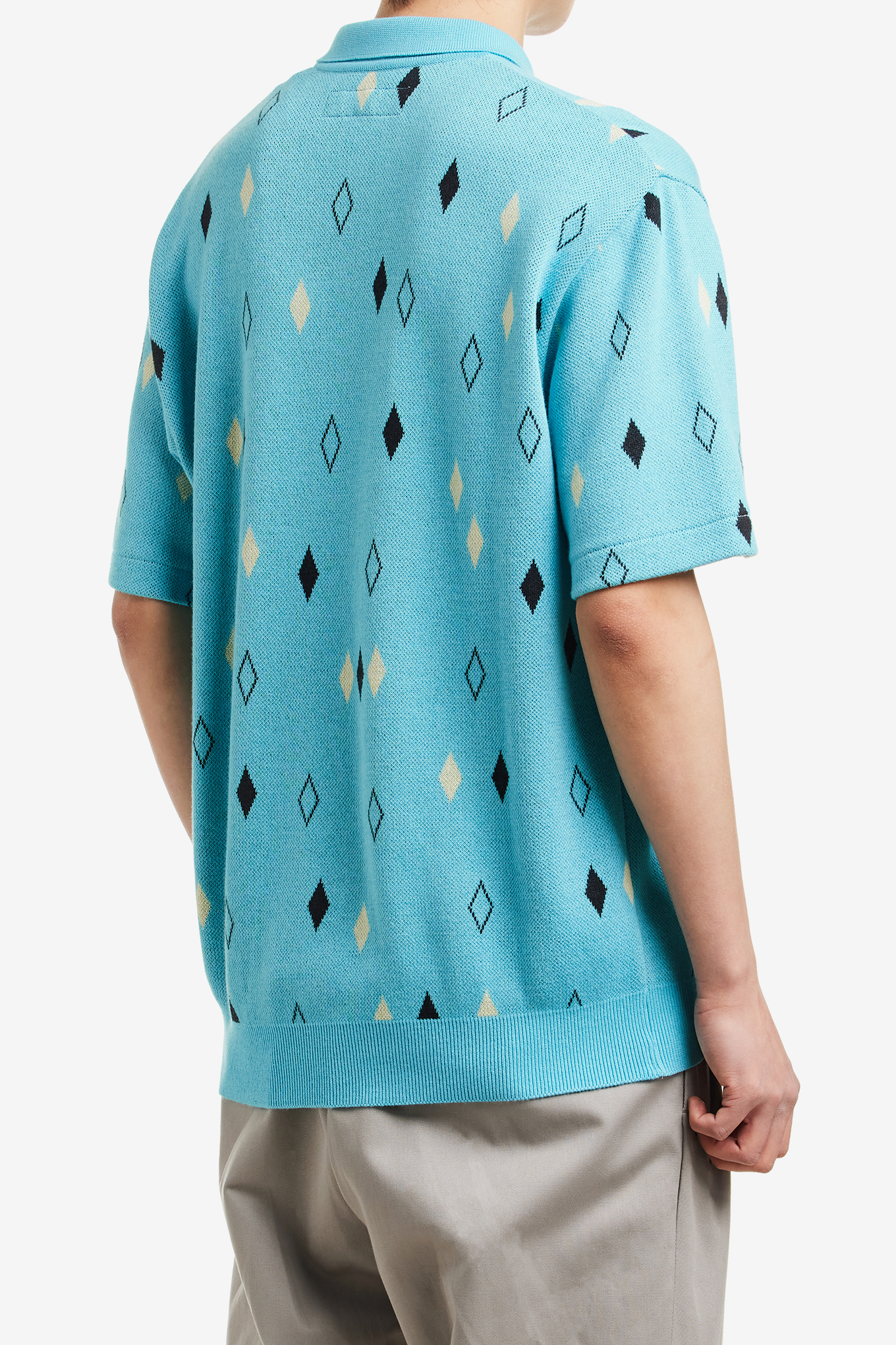 DIAMOND KNIT POLO SHIRT-WACKO MARIA-175000 | 웍스아웃