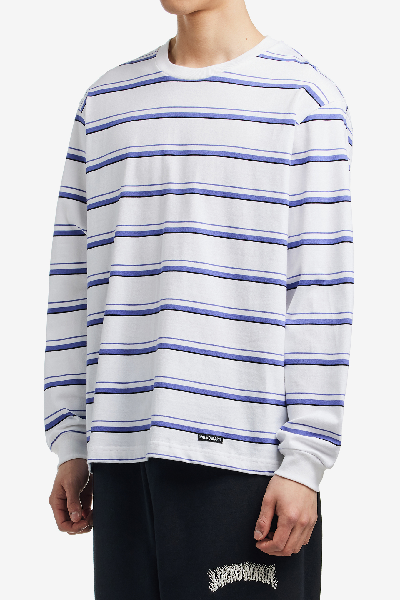 STRIPED LONG SLEEVE T-SHIRT-WACKO MARIA-133000 | 웍스아웃